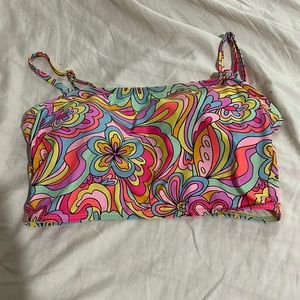 2 Walmart Bathing Suit Tops Size S(3-5)